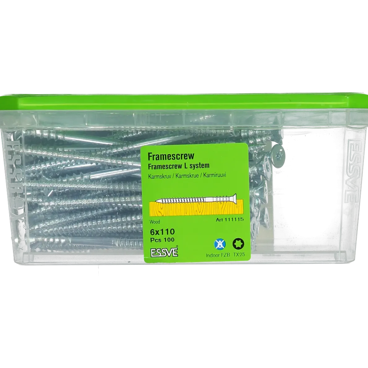 KARMSKRUV L VASS SPETS FZB 6X110 100ST