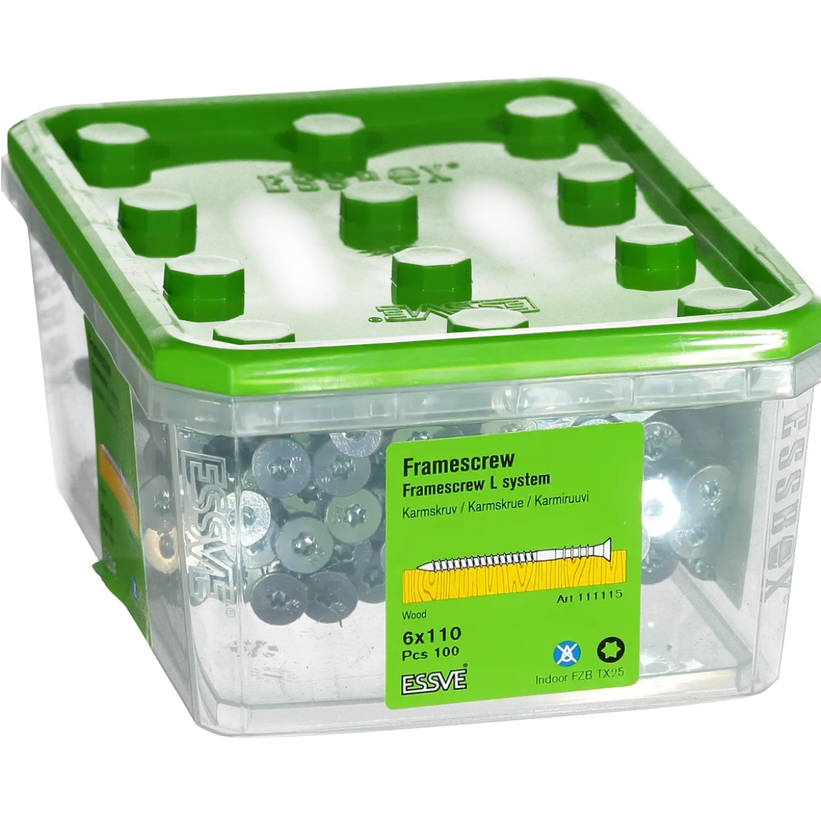 KARMSKRUV L VASS SPETS FZB 6X110 100ST