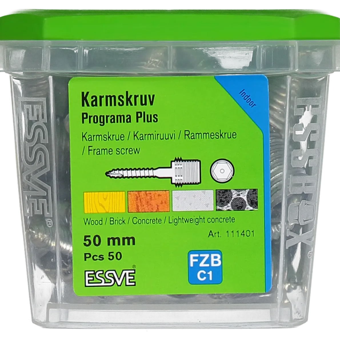 KARMSKRUV PROGRAMA PLUS 50MM 50ST