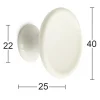 KNOPP ARON PLAST VIT D40MM 2ST