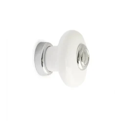 KNOPP ERIK VIT/KROM D37MM