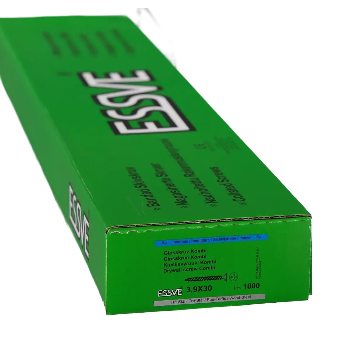 KOMBISKRUV BANDAD FÖR TRÄ/STÅLRE PH2 FZB 3,9X30 1000