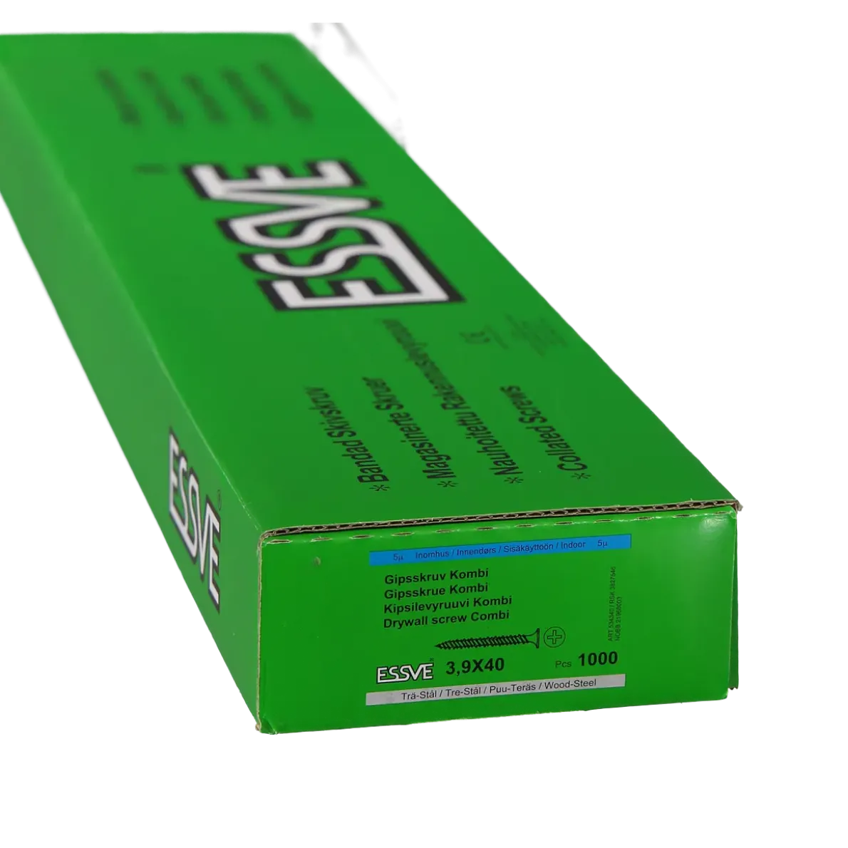 KOMBISKRUV BANDAD FÖR TRÄ/STÅLRE PH2 FZB 3,9X40 1000