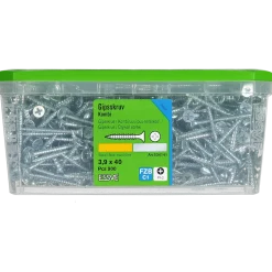 KOMBISKRUV FÖR TRÄ/STÅLREGEL PH2 FZB 3,9X40 900ST