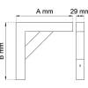 KONSOL 300 SVART 140X200MM