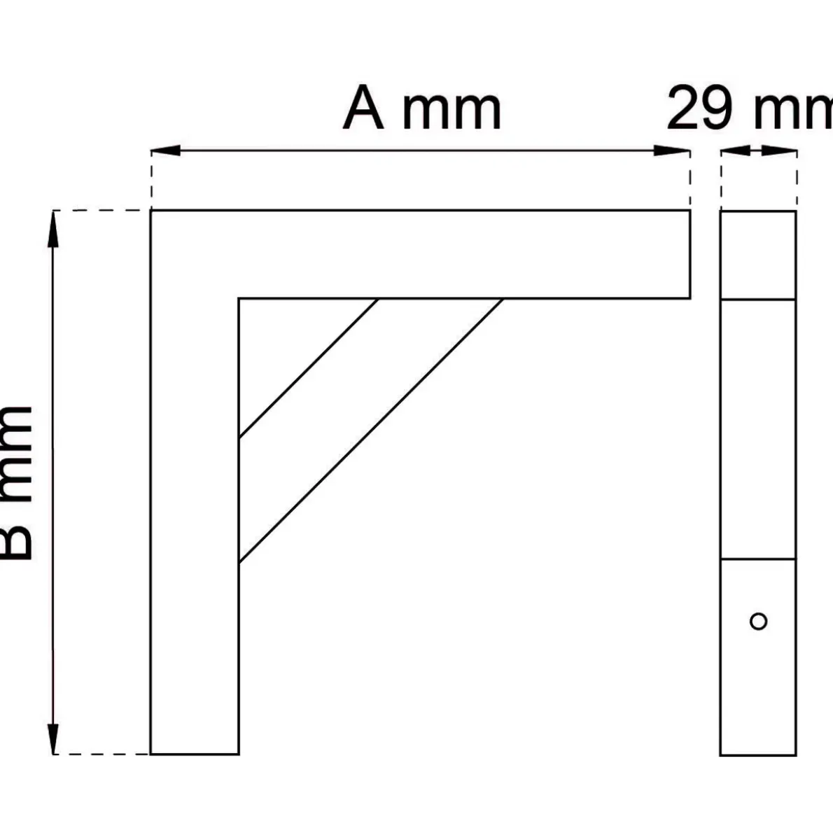 KONSOL 300 SVART 140X200MM