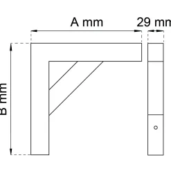 KONSOL 300 SVART 180X265MM