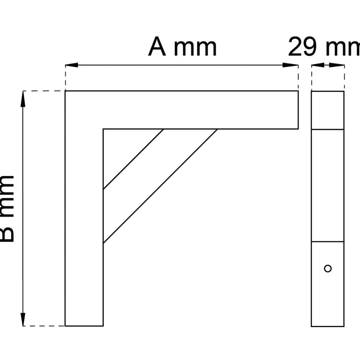 KONSOL 300 SVART 180X265MM