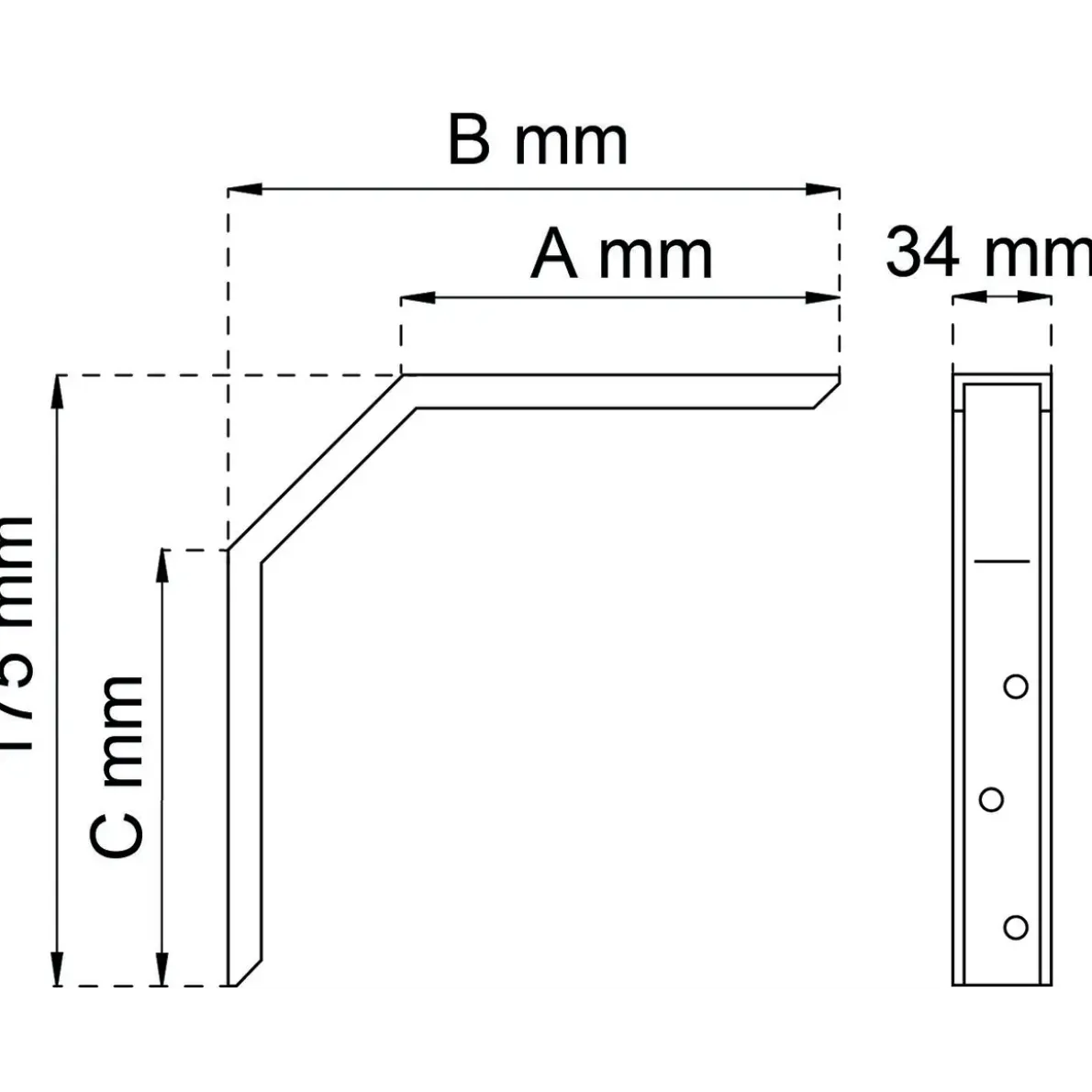 KONSOL 158 VIT 120MM