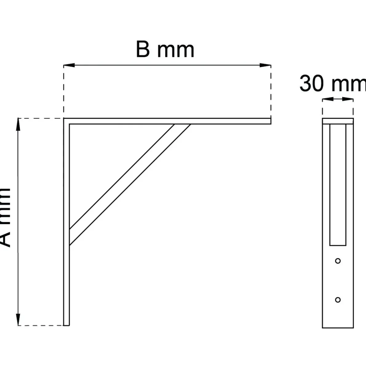 KONSOL 2031 VIT 265X300MM