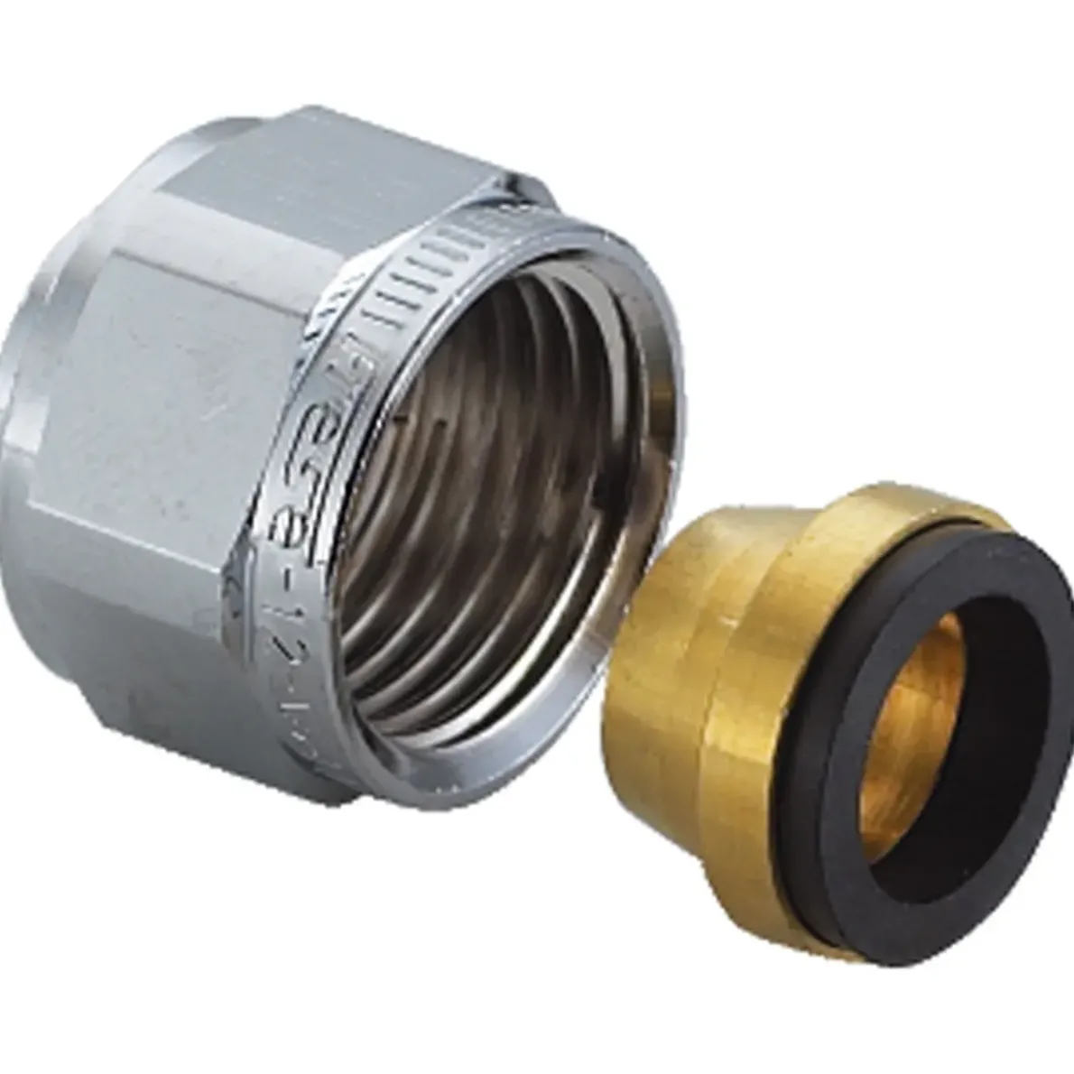 KOPPARRÖRSHALVKOPPLING 10XR15 FÖRKROMAD 3006159022 SB