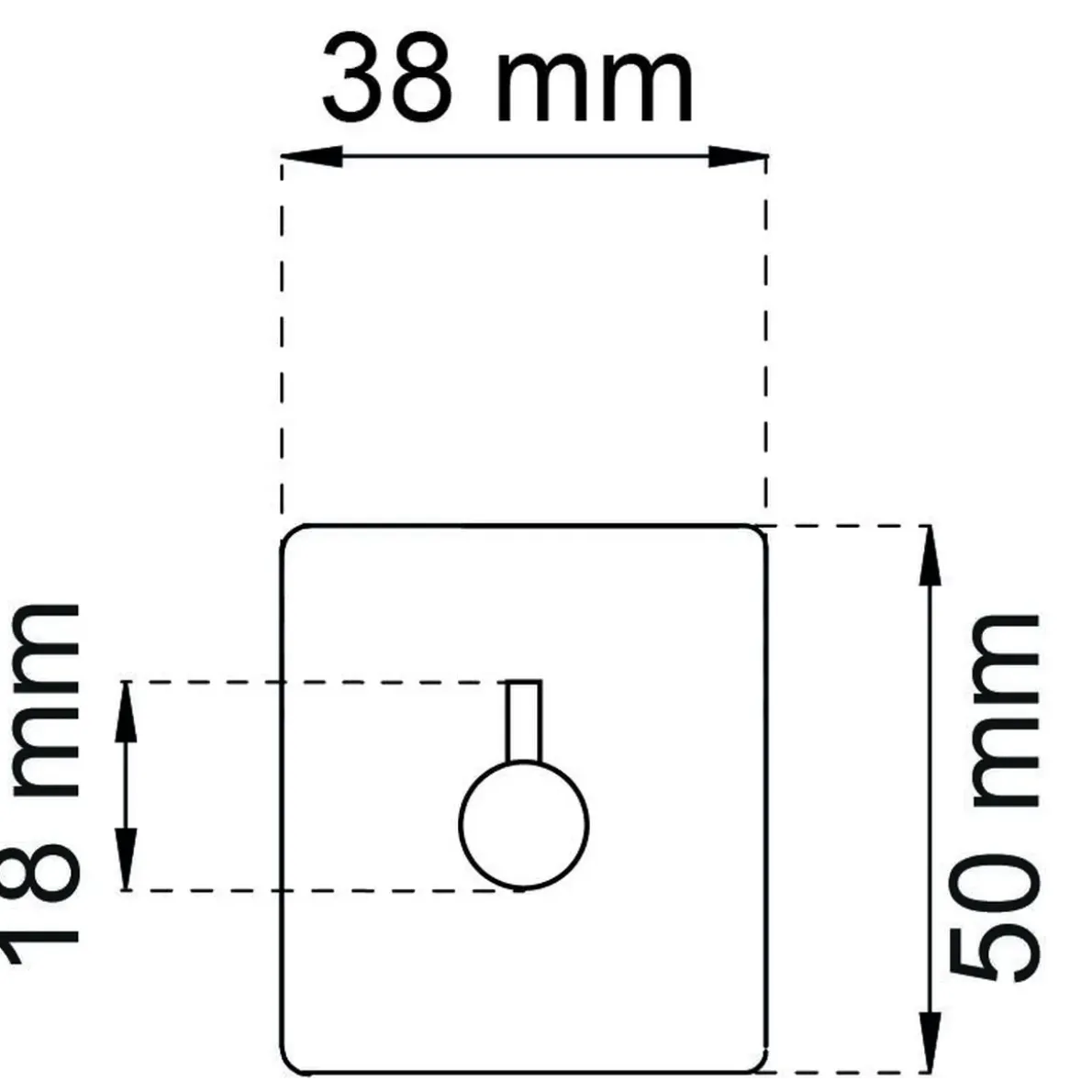 KROK FLAIR SVART 50X38MM