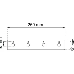 4-KROK FLAIR VIT 50X260MM