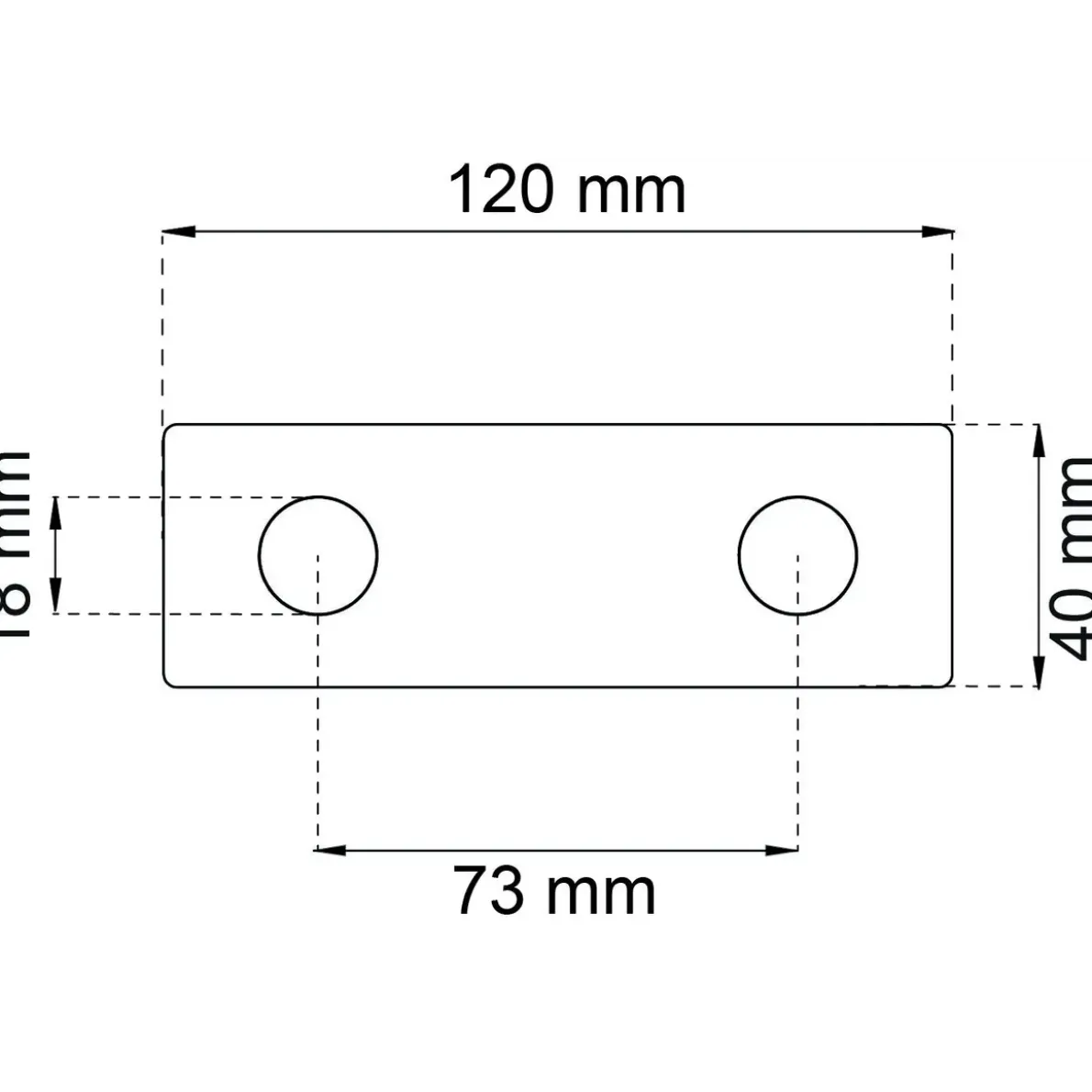 KROKRAD 1368-2 KROM 40X120MM SB