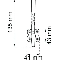 KROK RUSTIK SMIDE 135MM