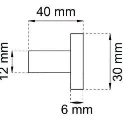 KROK 1368 XL SVART D30MM
