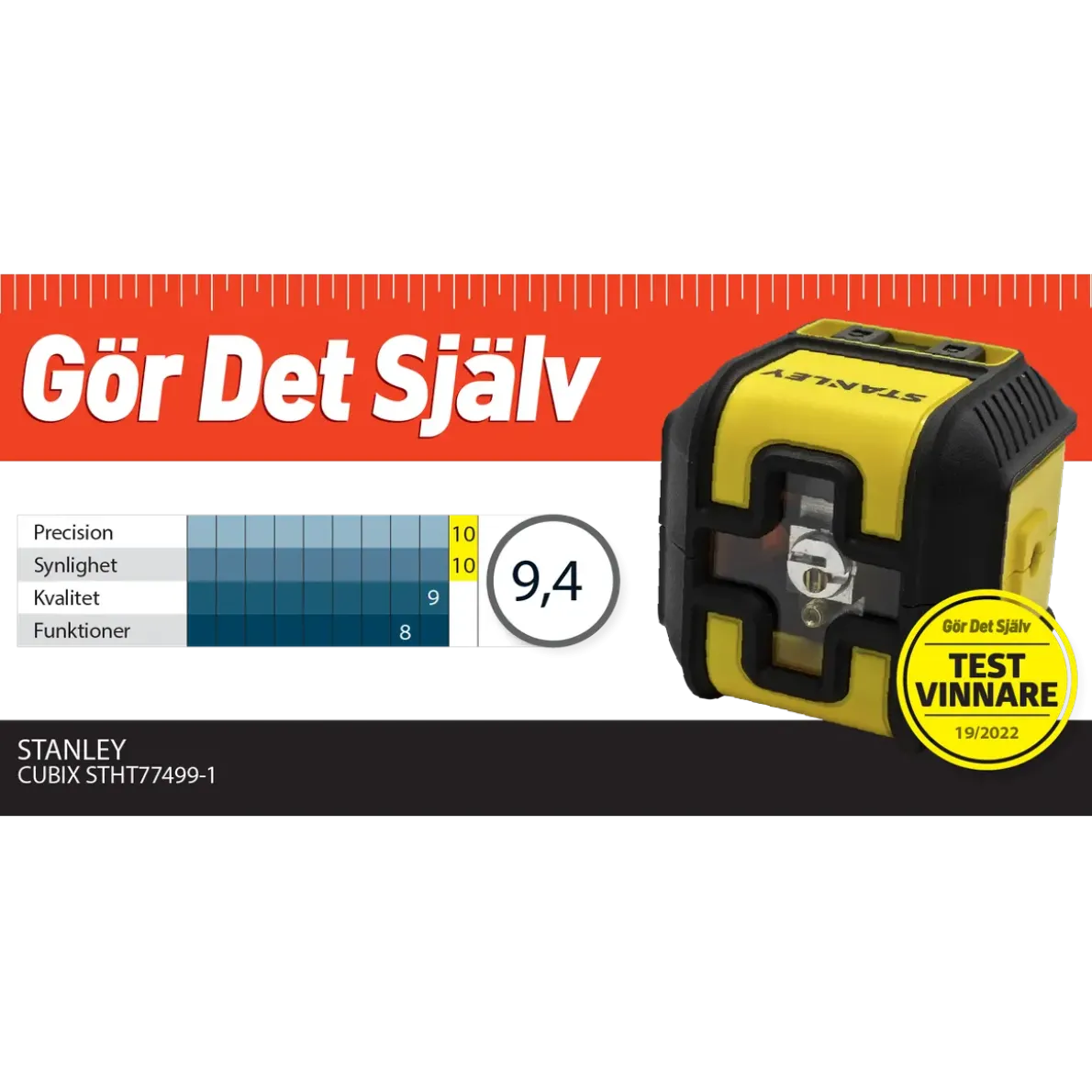 KRYSSLINJELASER CUBIX NG GRÖN