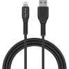 LADDKABEL LIGHTNING STRONG FÖR IPHONE/IPAD SVART 2M