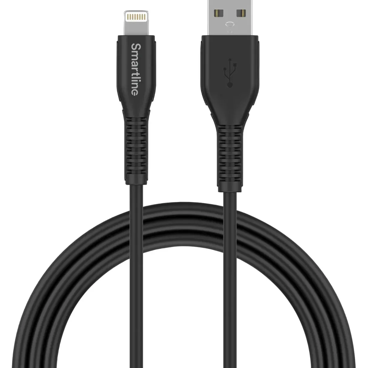 LADDKABEL LIGHTNING STRONG FÖR IPHONE/IPAD SVART 2M