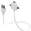 LADDKABEL USB 3VÄGS 1,5M