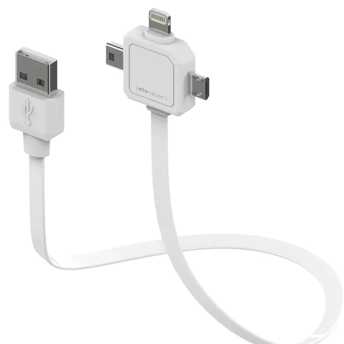 LADDKABEL USB 3VÄGS 1,5M