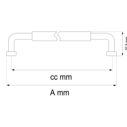 LÅDHANDTAG MAJA KROM CC96MM 2ST