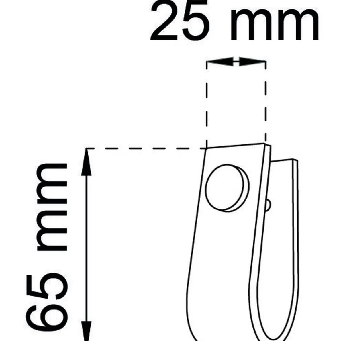 LÅDHANDTAG SVEA BRUN/KROM