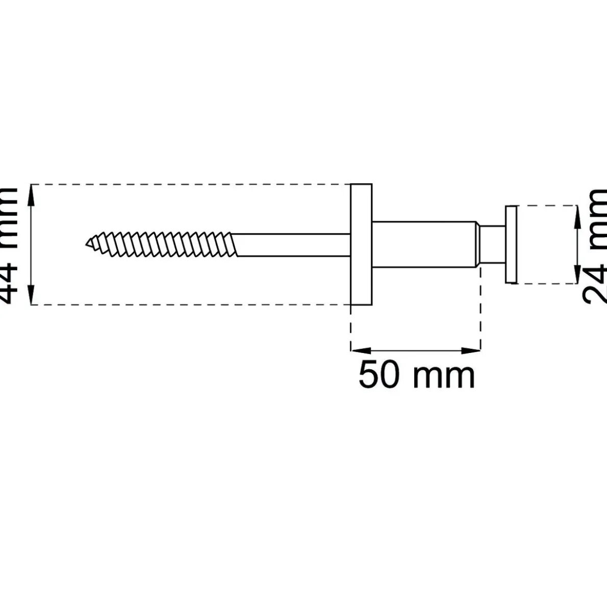 LEDSTÅNGSBESLAG 951 P MÄSS M10X165MM
