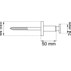 LEDSTÅNGSBESLAG 951 RF M10X165MM