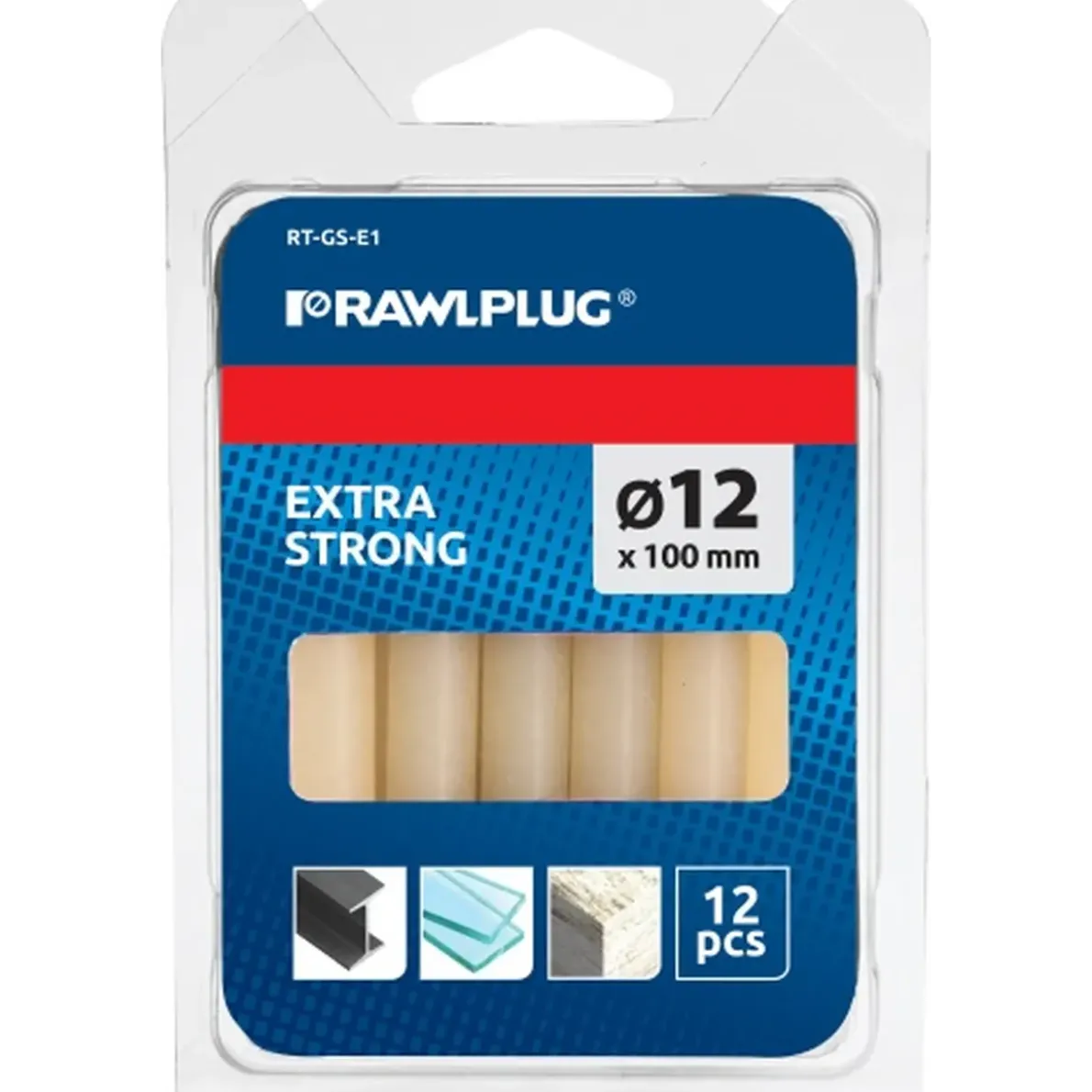LIM TILL LIMPISTOL EXTRA STRONG RAWL 12X100MM 12ST