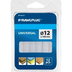 LIM TILL LIMPISTOL UNIVERSAL RAWL 12X100MM 12ST