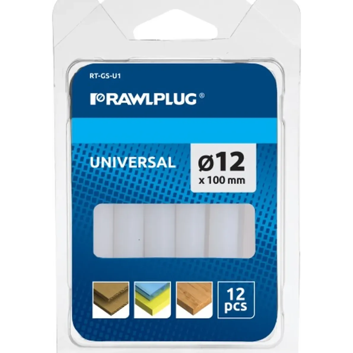 LIM TILL LIMPISTOL UNIVERSAL RAWL 12X100MM 12ST