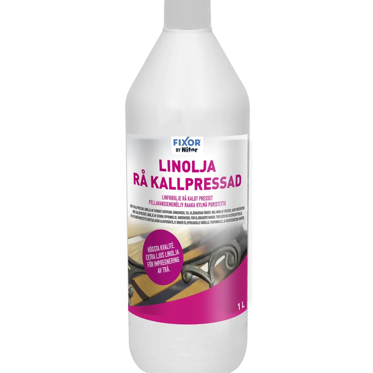 LINOLJA RÅ KALLPRESSAD 1L