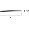 LISTSPIK VIT NCS0502-Y LACK LÄTTBETONG 60MM 250ST