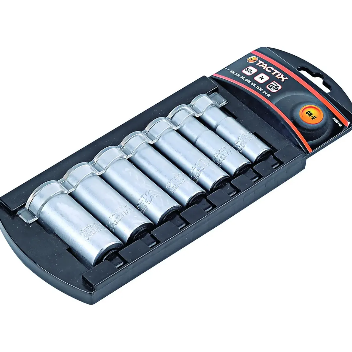 Långa hylsor 3/8" set 7 delar