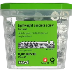 LÄTTBETONGSKRUV HL-C FÖRSÄNKT HUVUD CORRSEAL 8X240 50ST