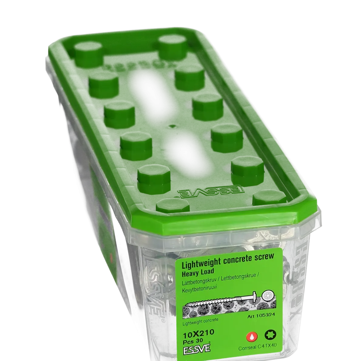 LÄTTBETONGSKRUV HL-W WAFER HUVUD CORRSEAL 10X210 30ST
