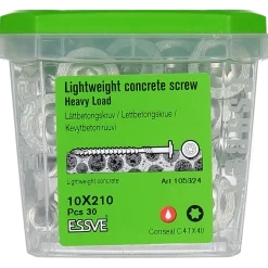 LÄTTBETONGSKRUV HL-W WAFER HUVUD CORRSEAL 10X210 30ST