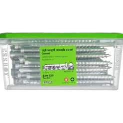 LÄTTBETONGSKRUV INDU-PROG RUNT HUVUD TX30 CORRSEAL 8X120 50S