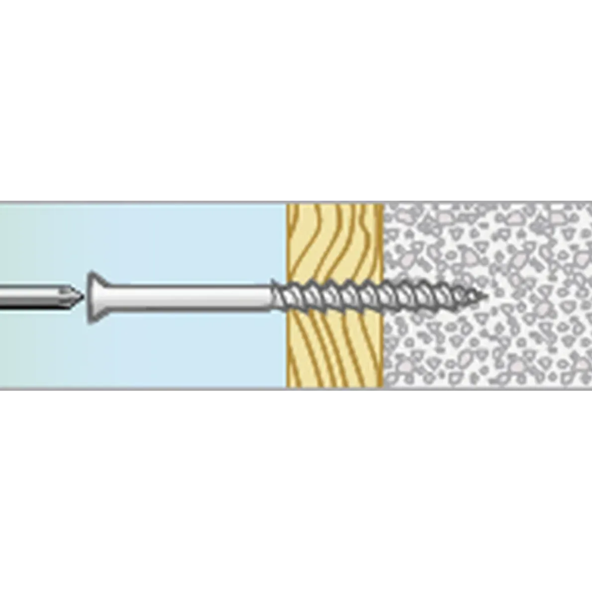 LÄTTBETONGSKRUV WAFER HUVUD PH3 CORRSEAL 8X65 8ST