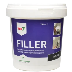 LÄTTSPACKEL FILLER BURK SNABBHÄRDANDE 750ML