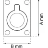 LUCKHANDTAG 587 B KROM 60X48MM