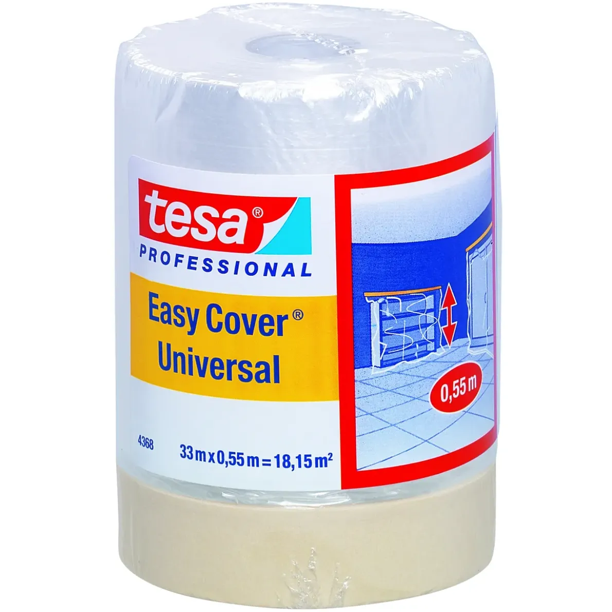 MASKERINGSFOLIE EASY COVER UNIVERSAL33MX550MM