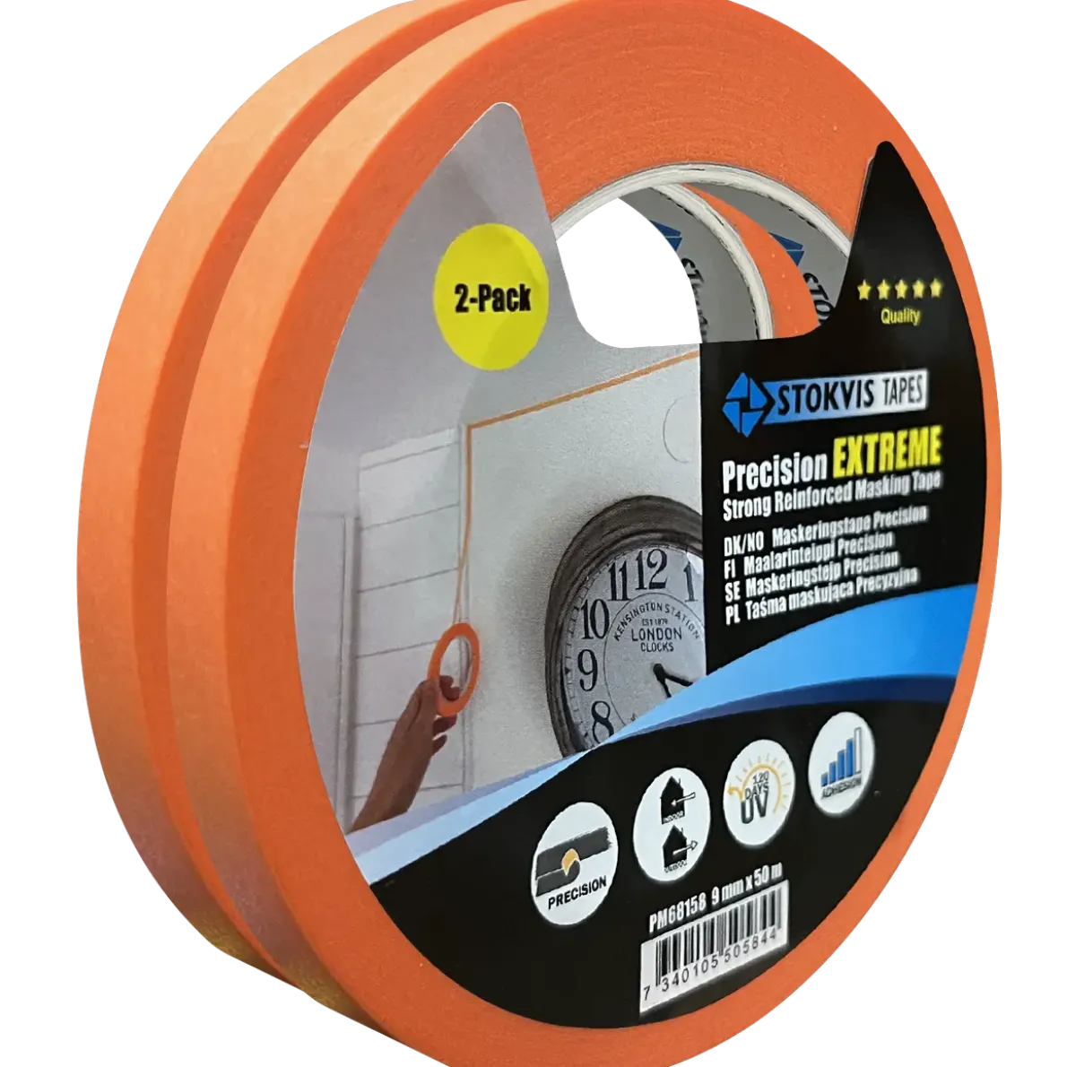 MASKERINGSTEJP PRECISION EXTREME ORANGE 9MM 50M