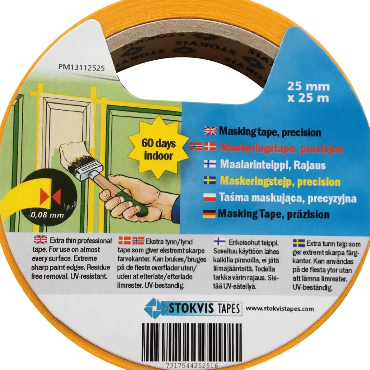 MASKERINGSTEJP PRECISION 25MMX25M