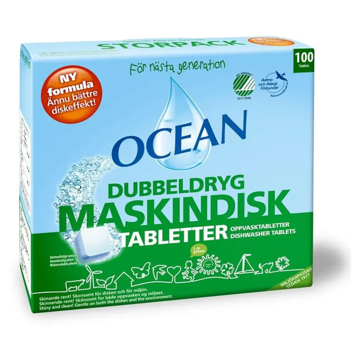 MASKINDISKTABLETTER FOSFATFRI100ST