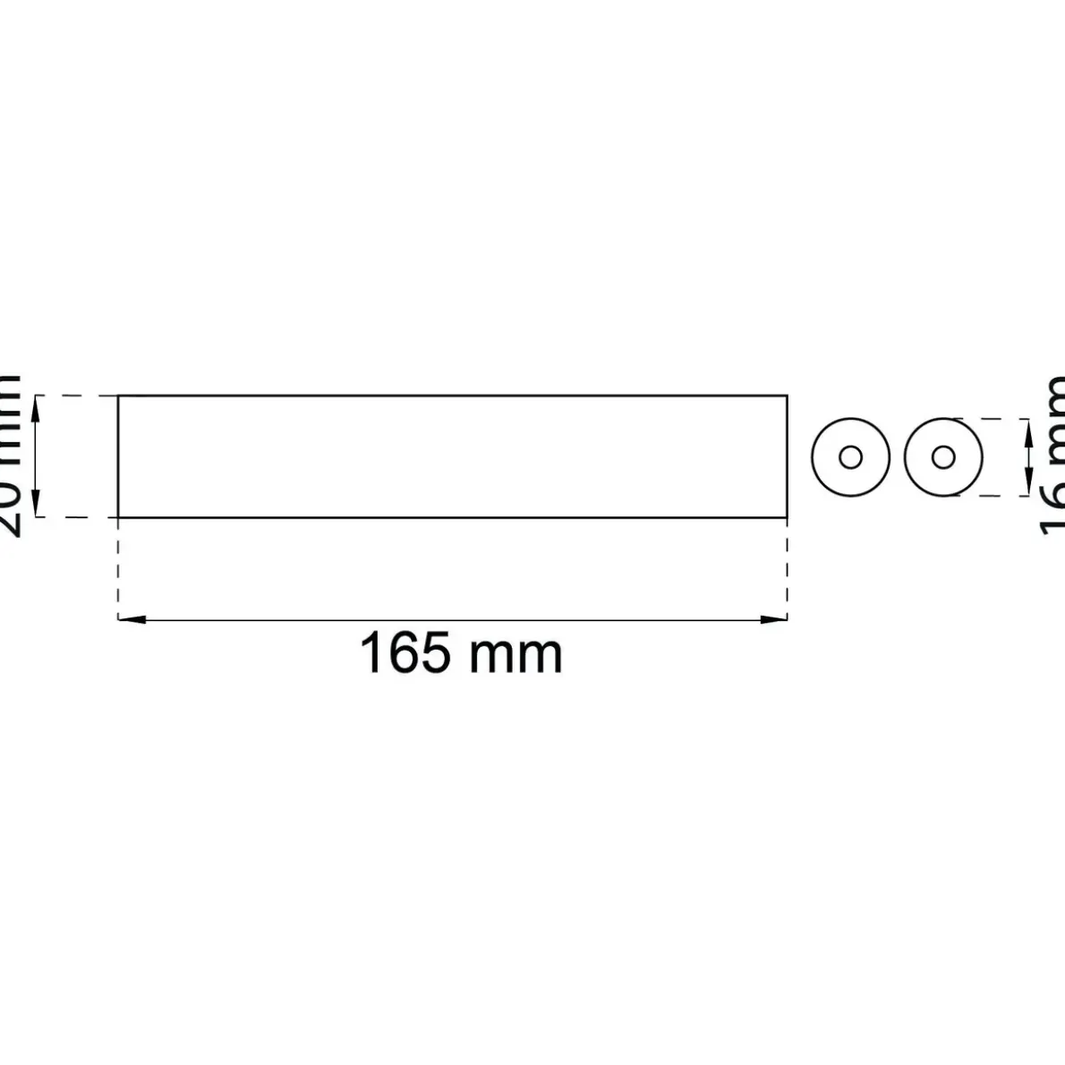 MÖBELANKARE 26500-1 VIT 165MM