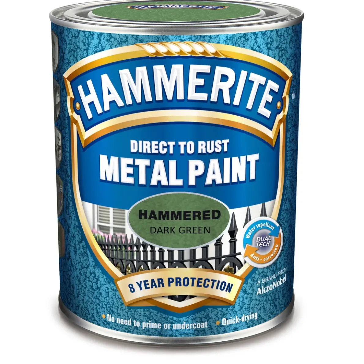 METALLFÄRG HAMMER EFFECT DARK GREENMETALL 0,25L