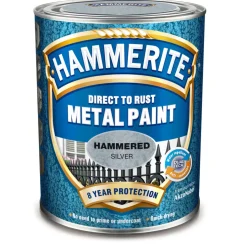 METALLFÄRG HAMMER EFFECT SILVER0,75L