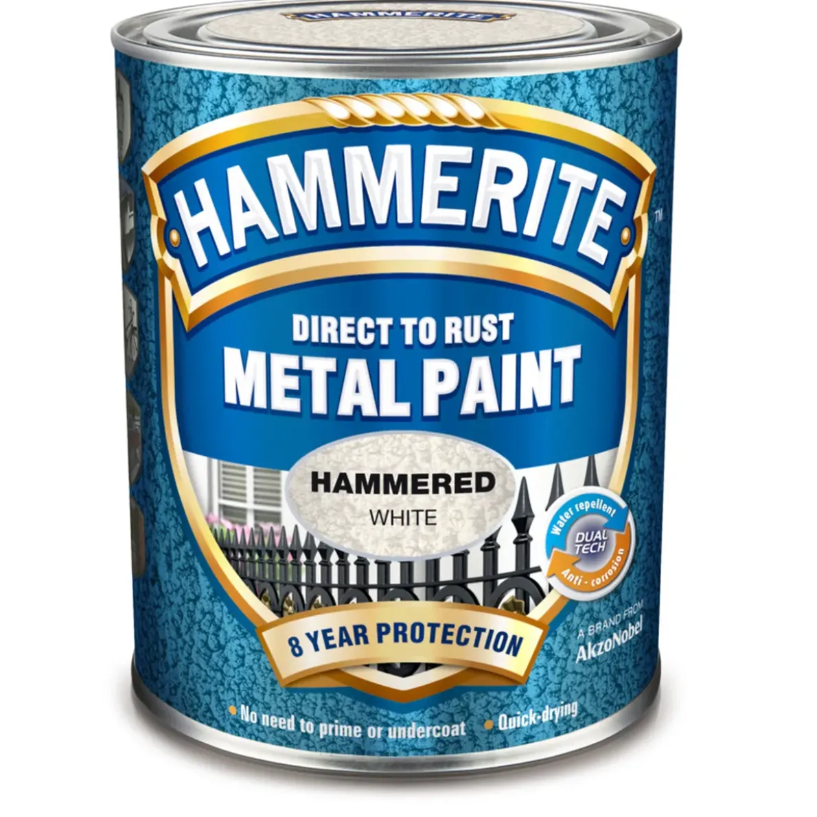 METALLFÄRG HAMMER EFFECT WHITEMETALL 0,25L